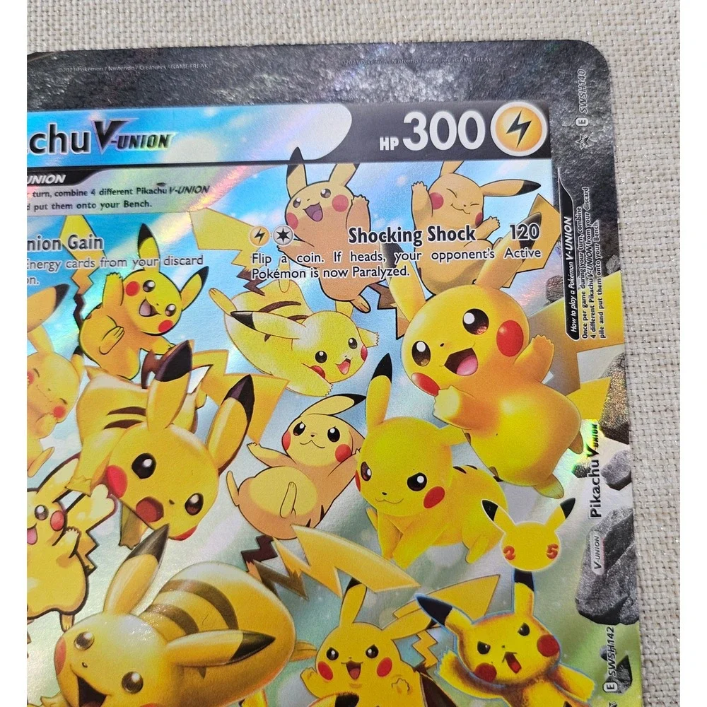 Pokemon Pikachu V-UNION Jumbo Card SWSH139-142 Star Promo Holo Rare 2021 (5